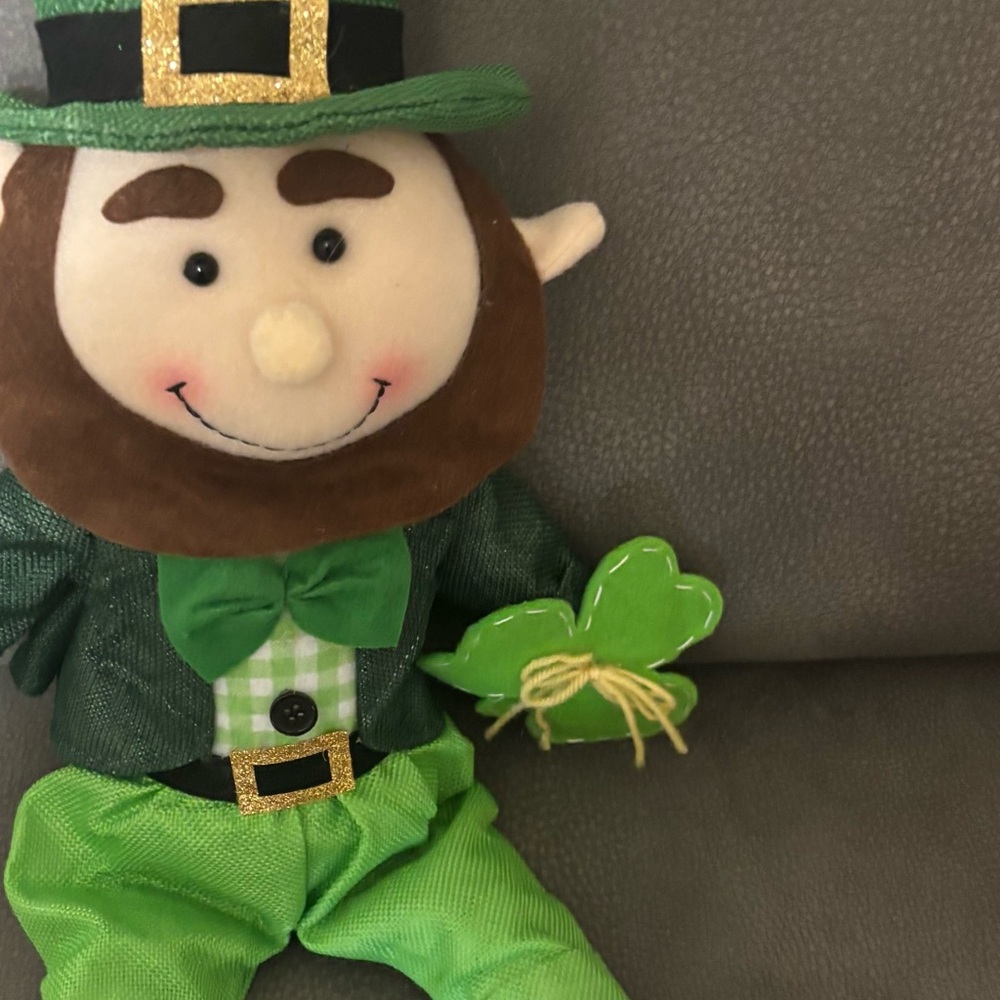 Leprechaun Plush Toy with Green Outfit
